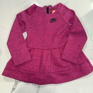 Nike Tech Fuchsia Long Sleeve Dress